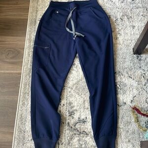 Figs high waisted Navy Zamora joggers